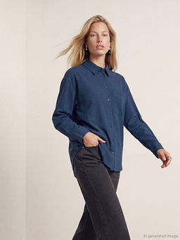 ?izgili Modal Kar???ml? Kad?n G?mlek