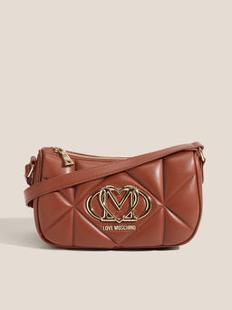 Кросс-боди LOVE MOSCHINO EMBOSSED Q Артикул 4561062, красно-коричневый