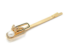 Заколка для волос с жемчугом 12*60мм