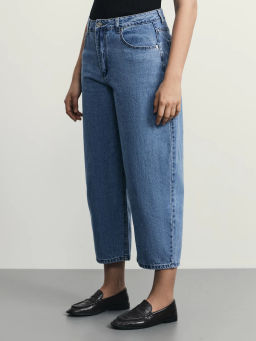 Джинсы barrel с высокой посадкой / Zarina  фото 8