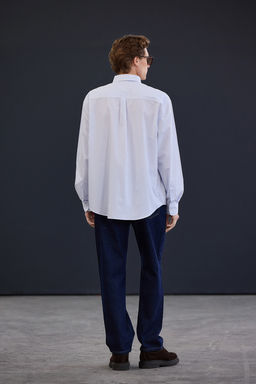 Trendyol Studio Ekru Oversize Erkek Gomlek TMNAW26GO00013 - Trendyolmilla фото 7