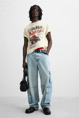 FADED PRINTED T-SHIRT - Zara фото 6