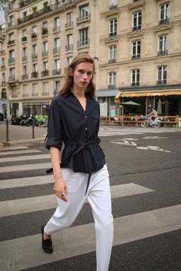 POPLIN SAFARI SHIRT