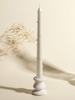 Набор свечей античных «Белый жемчуг», 2.3×25 см, 2 шт., 7.6×28×2.3 см