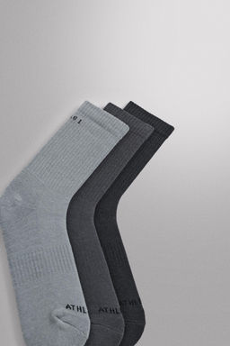 CALCETINES B?SICOS ENTRENAMIENTO PACK 3 / Azul