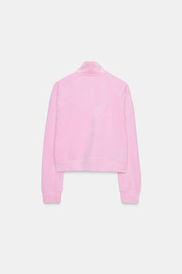 VELVET JACKET WITH TEXT - Zara фото 6