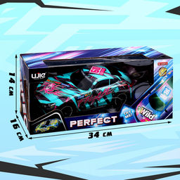 Машинка на пульте управления Perfect, световые эффекты, работает от батареек, цвет бирюзовый - Simaland фото 9