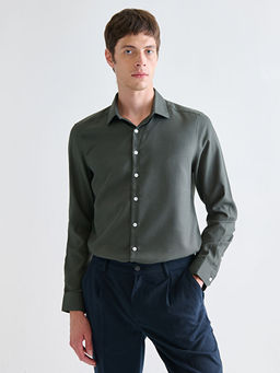 Slim Fit Uzun Kollu Arm?rl? Erkek G?mlek