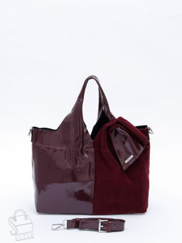 Сумка женская кожаная 98184-3MSS wine red Velina Fabbiano-Safenta в Новосибирске