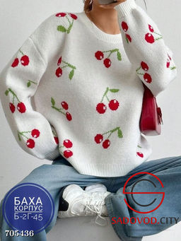 Женский свитер с принтом - Bruno фото 2