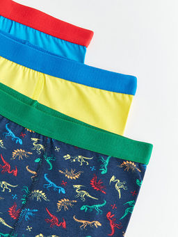 Bask?l? Pamuklu Erkek ?ocuk Boxer 3l? - Waikiki фото 3