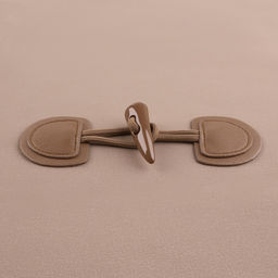 Застёжка-клевант 16×5 см, 2 шт., коричневая