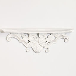 Декор настенный с полкой TAKE IT EASY «Ажурная», панно, 15.2×45.5 см, белая