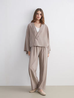 Beli Lastikli Geni? Pa?a Kad?n Pantolon