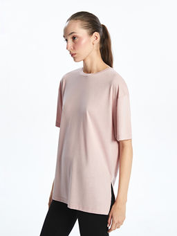 Oversize Modal Kar???ml? Kad?n Spor Ti??rt