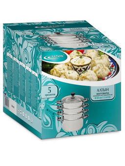 Мантоварка АЛТЫН 30 см 4 секции 21,5 л, арт. KT-304А, КТ-304АТ Катунь