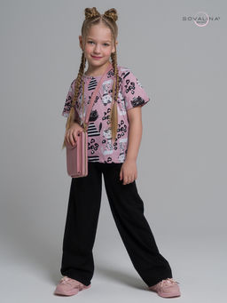 Костюм Лето коты лео-черный - Sovalina фото 3