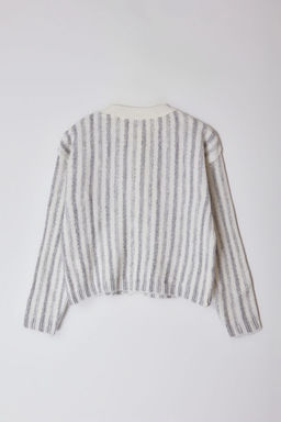 Ekru Yumusak Dokulu Ceket Gorunumlu Triko H?rka TWOAW25HI00016 - Trendyolmilla фото 7