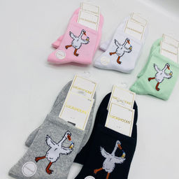 Носки цветные LUCASHOCKN Гусь с коктейлем 10 шт в уп