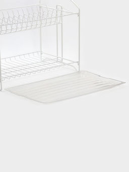 Сушилка для посуды универсальная, разборная, с поддоном, цвет белый 39,5*24*29,5см