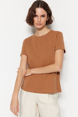 TRENDYOLMILLA Cok Renkli %100 Pamuk Suprem Bisiklet Yaka 2li Paket Orme T-Shirt TWOSS20TS0141 фото 2