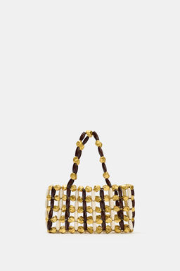 BOLSO DE MANO CUENTAS / Multicolor - Zara фото 2