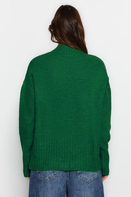 Bordo Genis Kal?p Yumusak Dokulu Basic Triko Kazak TWOAW23KZ00490 - Trendyolmilla фото 14