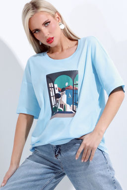 Футболка Нереально крутая, блю - Dstrend фото 5