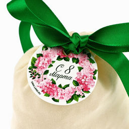 Цена за 5 шт. Мешочек подарочный из хлопка С 8 марта, 10?12 см 1.5 см