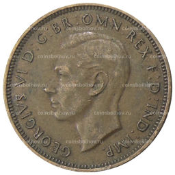 1/2 пенни 1938 года Австралия