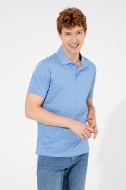 U. S. Polo Assn Мужская темно-синяя футболка с воротником-поло - U.s. polo assn фото 2