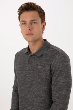 Erkek Gri Melanj Basic Sweatshirt - U.s. polo assn фото 2