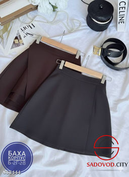 Юбка-шорты женские однотонные
