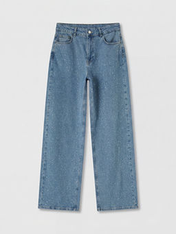 Ta?l? Wideleg Kad?n Jean Pantolon