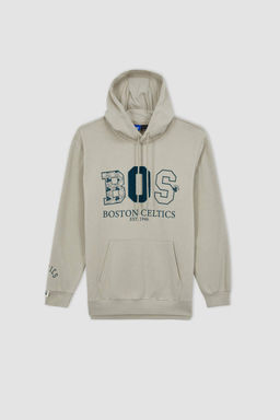 DeFactoFit NBA Boston Celtics толстая толстовка стандартного кроя с капюшоном  фото 6