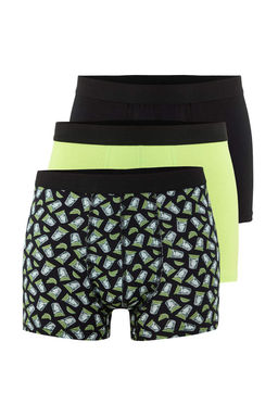 Cok Renkli Desenli-Duz 3lu Paket Pamuklu Boxer TMNAW22BX0010 Cok Renkli Desenli-Duz 3lu Paket Pamuklu Boxer TMNAW22BX0010