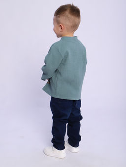 РБ016 Рубашка Муслин (фисташковый) - Милаша фото 16