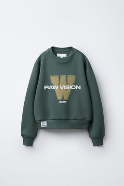 SLOGAN PRINT SWEATSHIRT