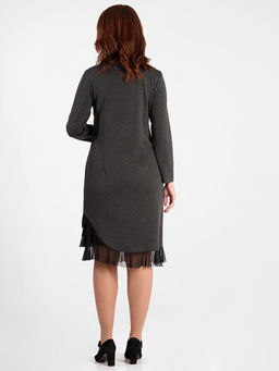 РОКСАЛИНА 1404.С1 Платье+ брошь - Almond фото 3