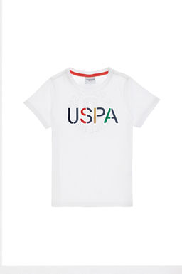 Erkek _ocuk Beyaz Bisiklet Yaka Ti__rt Sepette S_rpriz _ndirim - U.s. polo assn фото 2