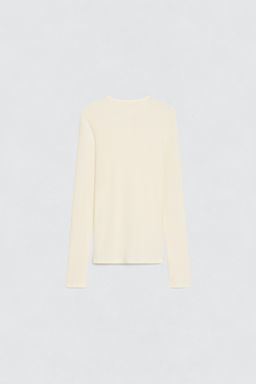 CAMISETA CUELLO PANADERO SOSHIOTSUKI X ZARA / Crudo