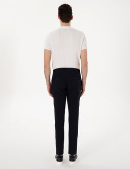 Lacivert Slim Fit Jogger Kanvas Pantolon - Pierre cardin фото 4
