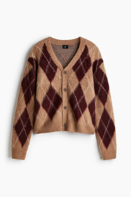 C?rdigan efecto pelo Loose Fit