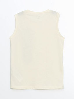 Bisiklet Yaka Bask?l? Erkek ?ocuk Atlet