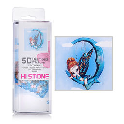 Мозаика "Фея на месяце" 15*20см