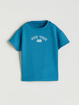 Yaz? Bask?l? Erkek Bebek Ti??rt