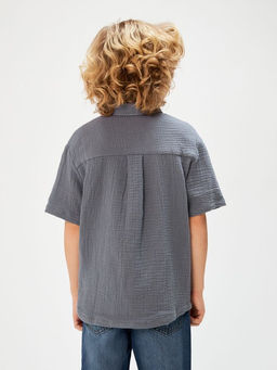 ACOOLA / Сорочка верхняя детская для мальчиков Andresi серый  фото 4