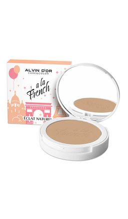 .Alvin Dor A LA FRENCH ALF-03 Пудра тон 00 Voile компактная фиксирующая Eclat Naturel 10g
