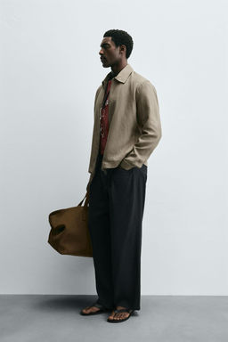 100% LINEN OVERSHIRT - Zara фото 4
