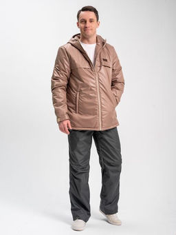 Костюм на флисе "Деми" бежевый-серый